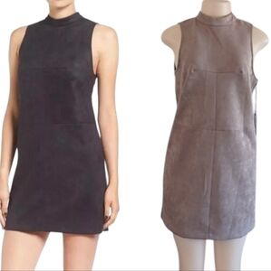 Anthropologie ASTR The Label Faux Suede Shift Mini Dress